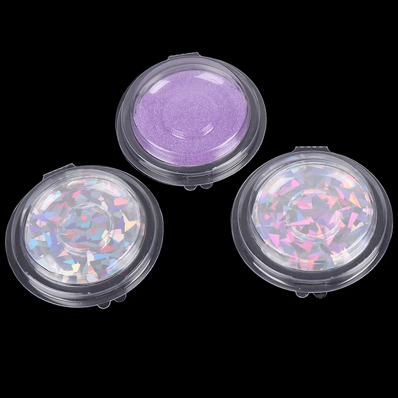 10 шт./компл. коробка для упаковки ресниц пустая круглая пластиковая Прозрачная