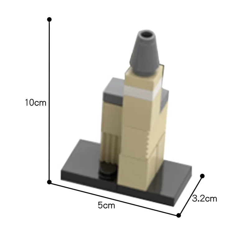 

Street View Skyline Architecture City buildings Ricks House Model Module Compatible with Small Building Blocks Assemble Toys