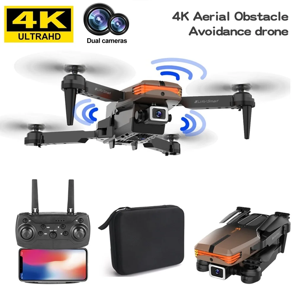 

Дрон V3 Pro 4K Профессиональный с двойной HD-камерой, Wi-Fi, FPV