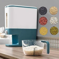 kitchen rice storage box automatic cereal dispenser boxs moisture proof sealed cereal food box grain storage bin rice container