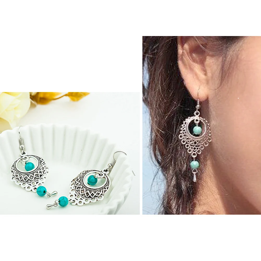 Модные серьги для женщин винтажные серебряные капли Специальные Серьги капельки