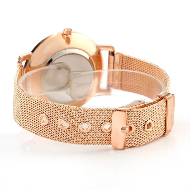 Женские кварцевые часы с сетчатым браслетом из нержавеющей стали | Наручные