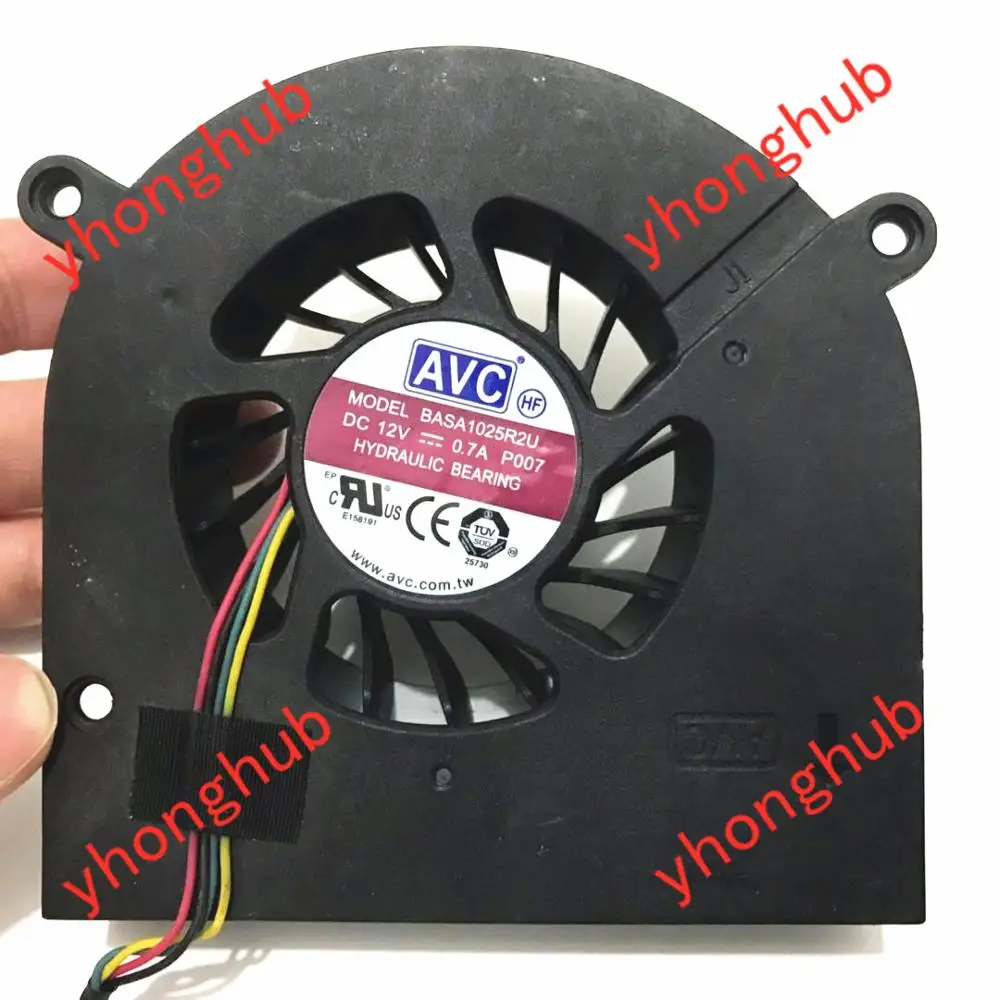 AVC BASA1025R2U P007 DC 12V 0.7A 4 проводной Сервер вентилятор охлаждения|dc fan 12v|dc 12v fan12v dc |