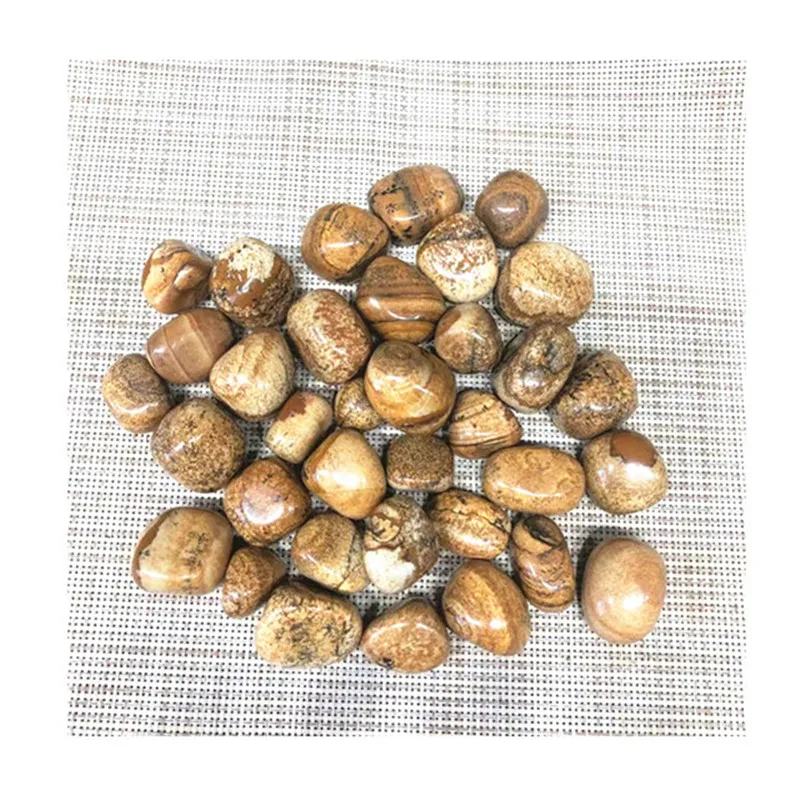 

Natural Carved Picture Jasper Tumbled Crystal Healing Gemstone For Decoration