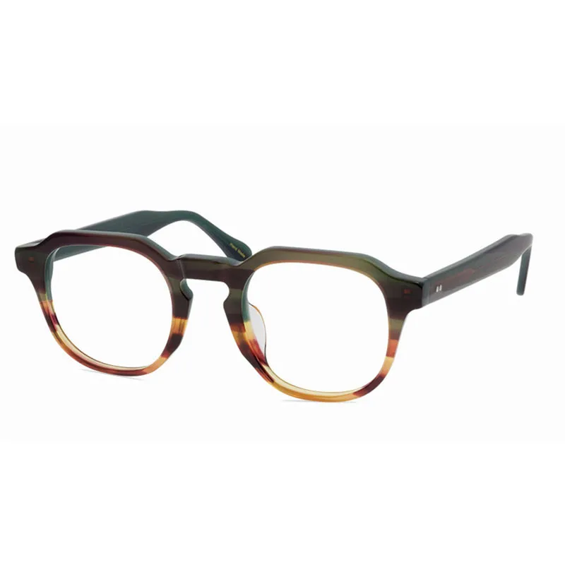 

Zerosun Vintage Eyeglasses Frames Male Polygon Glasses Men Black Janpanese Brand Nerd Spectacles for Prescription Optical