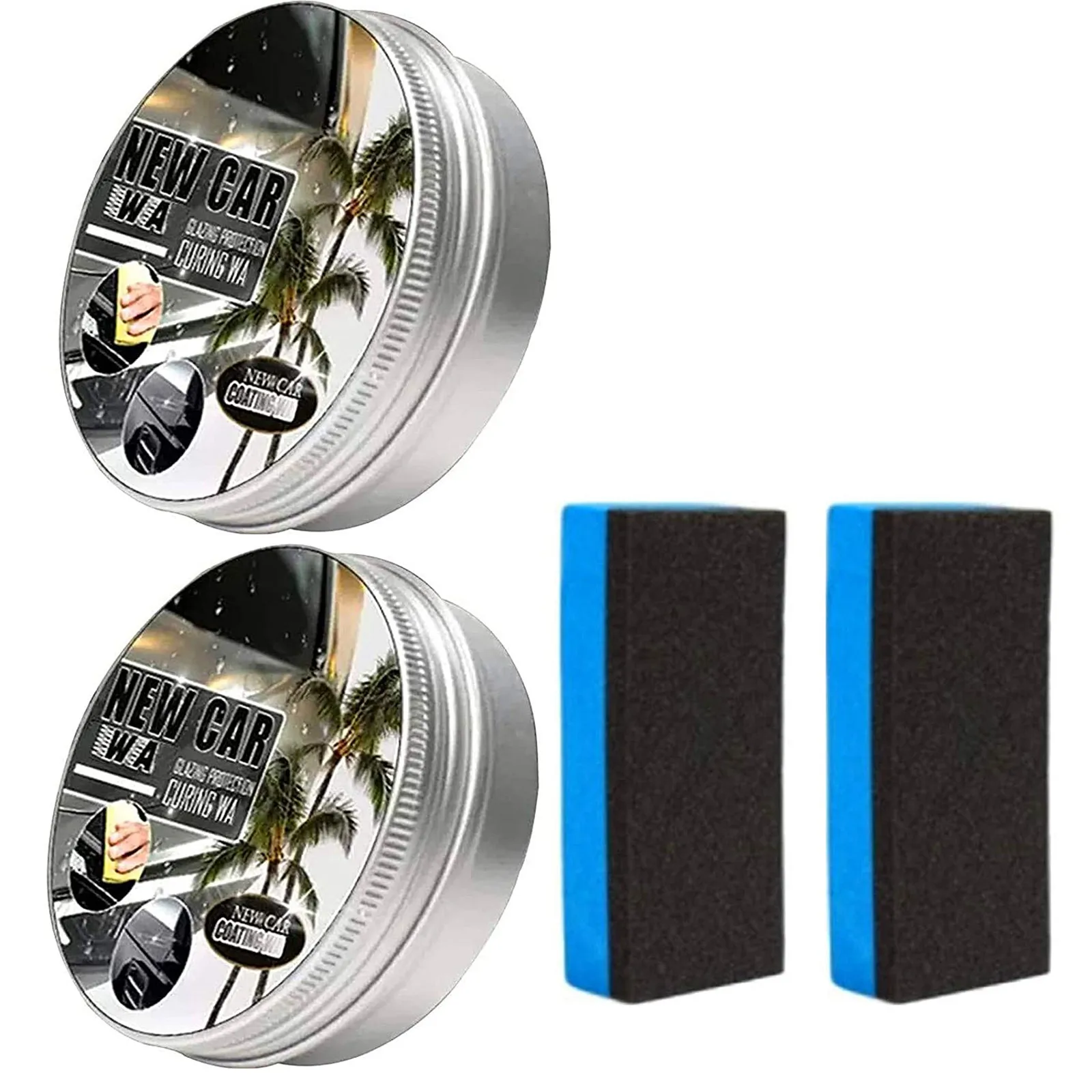 Набор для нанесения кристаллического покрытия автомобиля твердый глянцевый