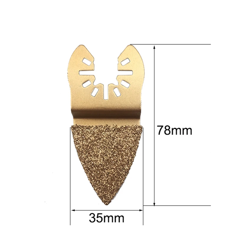 78x35mmx 1 PCS 4 шт. HCS мульти Осциллирующий режущий диск Карбид шлифовальные аксессуары для реноватора электроинструмента - Цвет: 78x35mmx 1 PCS