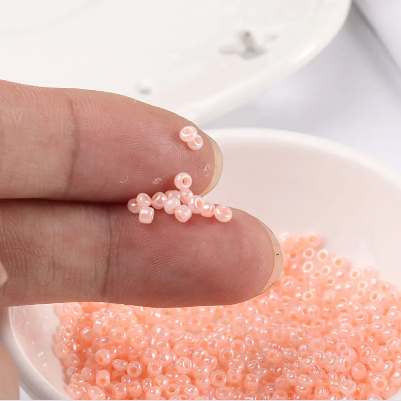 Стеклянные бусины для крема 1200 шт./упак. 11/0 2 мм глянцевые чешские круглые