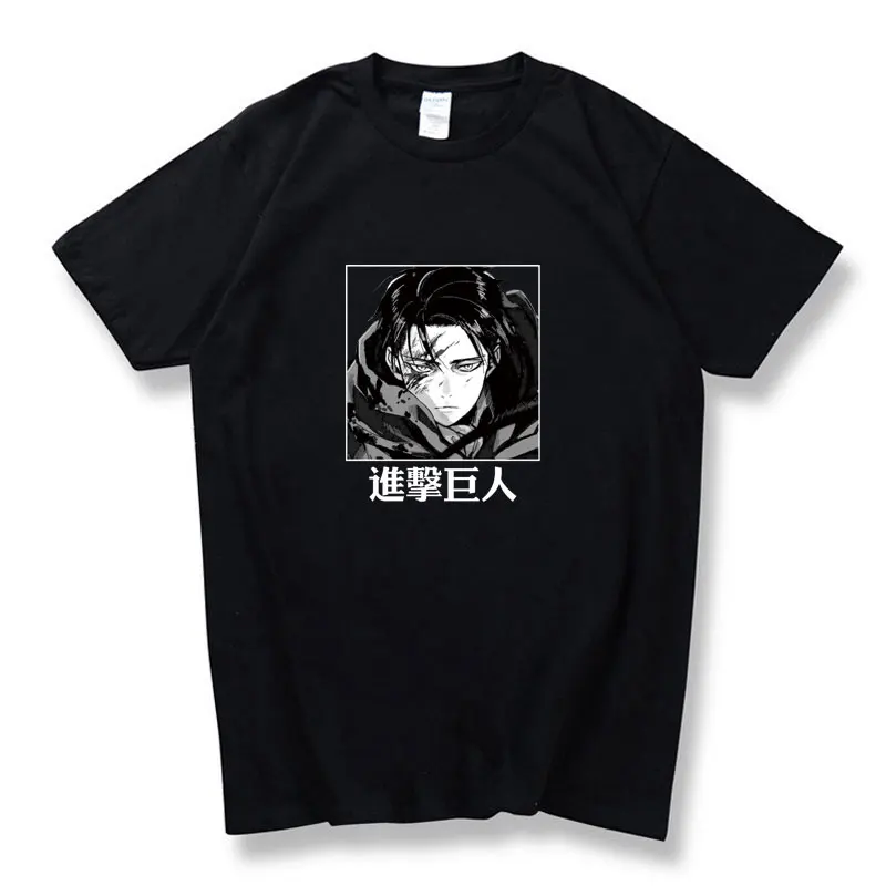 

Japanese streetwear Attack on Titan t-shirts anime t shirt tops men women short sleeve tshirt harajuku camisetas tee shirt homme