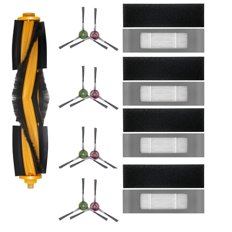 

Подходят Для Ecovacs Sweeper Ozmot8 T9pro T9aivi основная щетка с 1 боковым роликом 8 фильтров 4