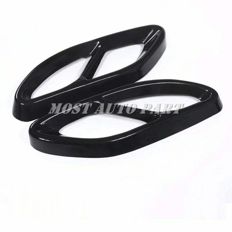 Черная Нержавеющая Накладка на глушители выхлопных газов для Mercedes Benz A Class W177 A200