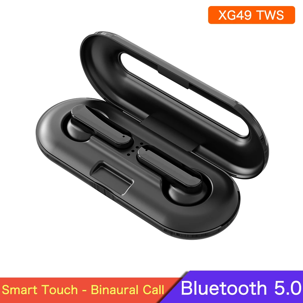 

XG49 TWS Touch Wireless Headphones Bluetooth 5.0 Earphones HD HIFI Noise Cancelling Stereo Sport Earplugs With Mic For All Phone