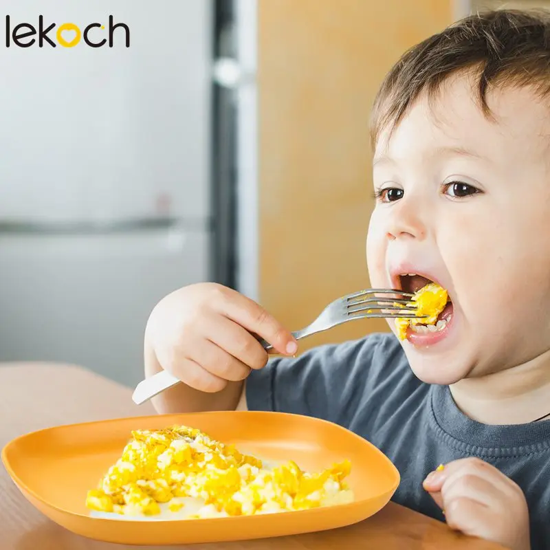 LEKOCH бамбуковая красочная детская посуда набор посуды блюда экологически чистые