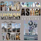 Термонаклейки для одежды, цветные, с надписями