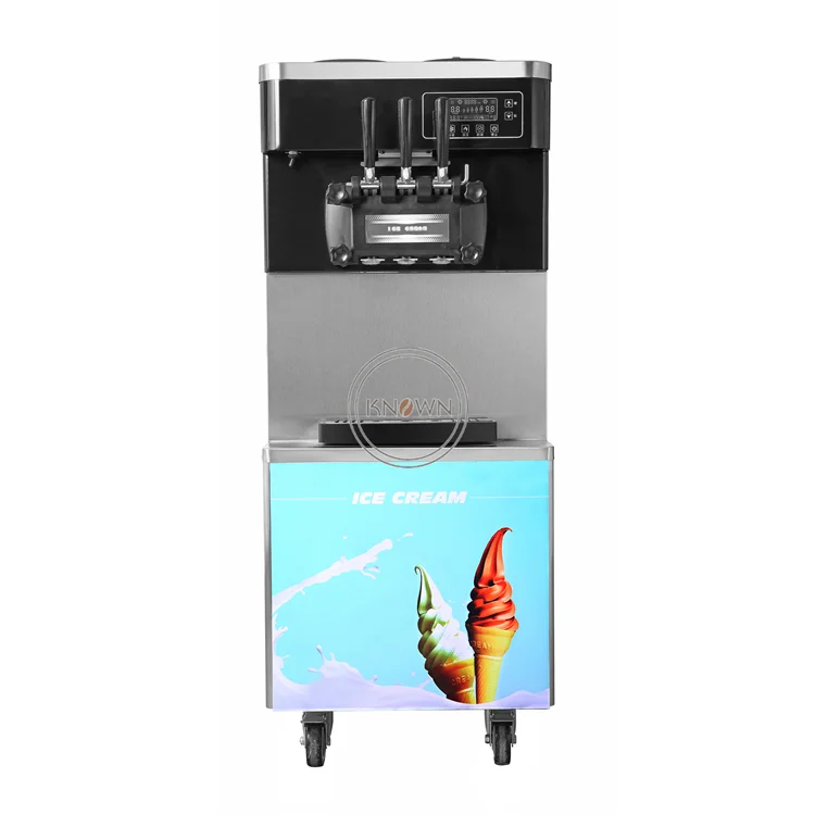 Вертикальный коммерческий аппарат для приготовления мягкого мороженого 30 л/ч на