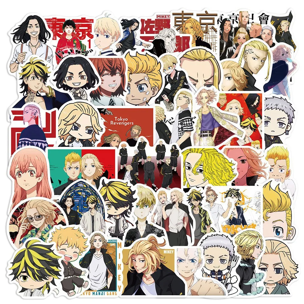 

10/30/50PCS Anime Tokyo Swastika Avengers Graffiti Stickers Hanagaki Martial Arts Suitcase Skateboard Stickers Wholesale