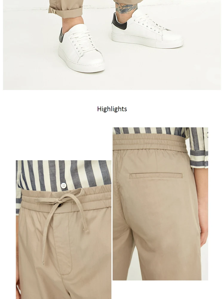 JackJones мужские хлопковые повседневные эластичные брюки мужская одежда 218314541