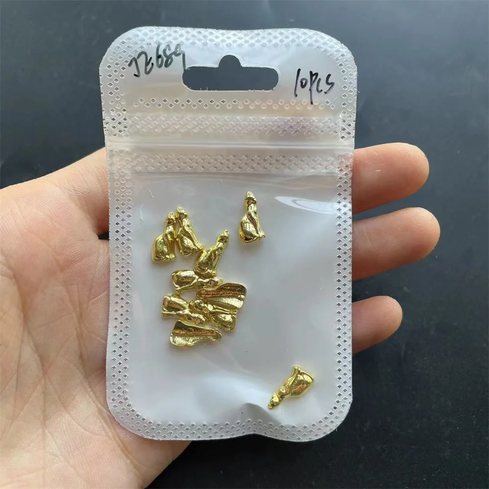 

10PCS Golden Alloy Mystic Nail Art Charms Pharaoh Cat Egyptian King/Queen/Shell/Hand/Cat 8 Styles Supply Nail Decorations 6*8mm