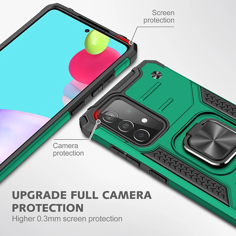 

Case For Samsung Galaxy A32 4G Armor Ring Stand Car Holder Cover Coque