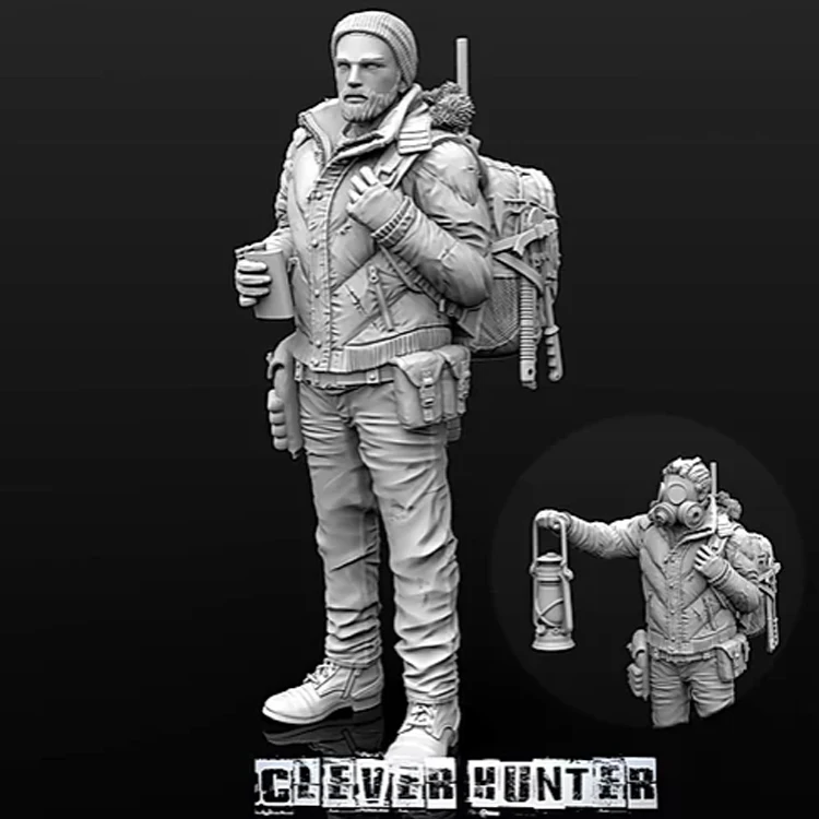 

1/35 Resin Model figure GK Clever Hunter Includes two states Unassembled and unpainted kit
