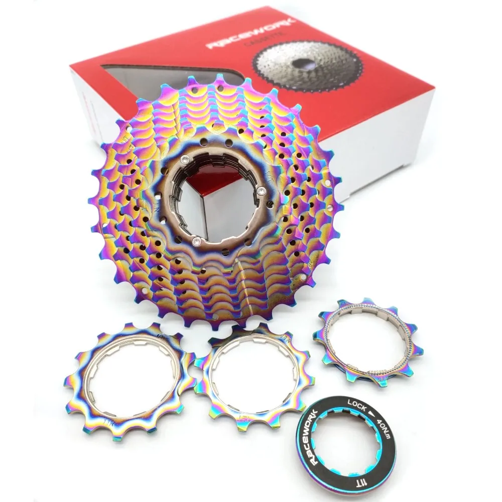 new 11 Speed 11-28T 11-32T Road bicycle bike Cassette 11 Speed rainbow Gold silver compatible for SRAM