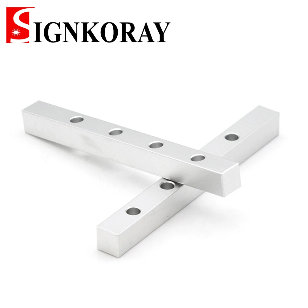 SignKoray 2 шт. волоконная лазерная маркировка Рабочий стол позиционирование бар 125x12
