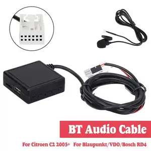 Автомобильный аудио-модуль HIFI bluetooth 5,0, AUX микрофонный кабель-адаптер, радио, стерео для Citroen C2 для Peugeot 307 408 807 1007