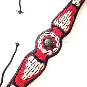 HDC0658 тибетские ручные шитые племенные ремни, модный широкий пояс с бусинами, тканевый декоративный пояс