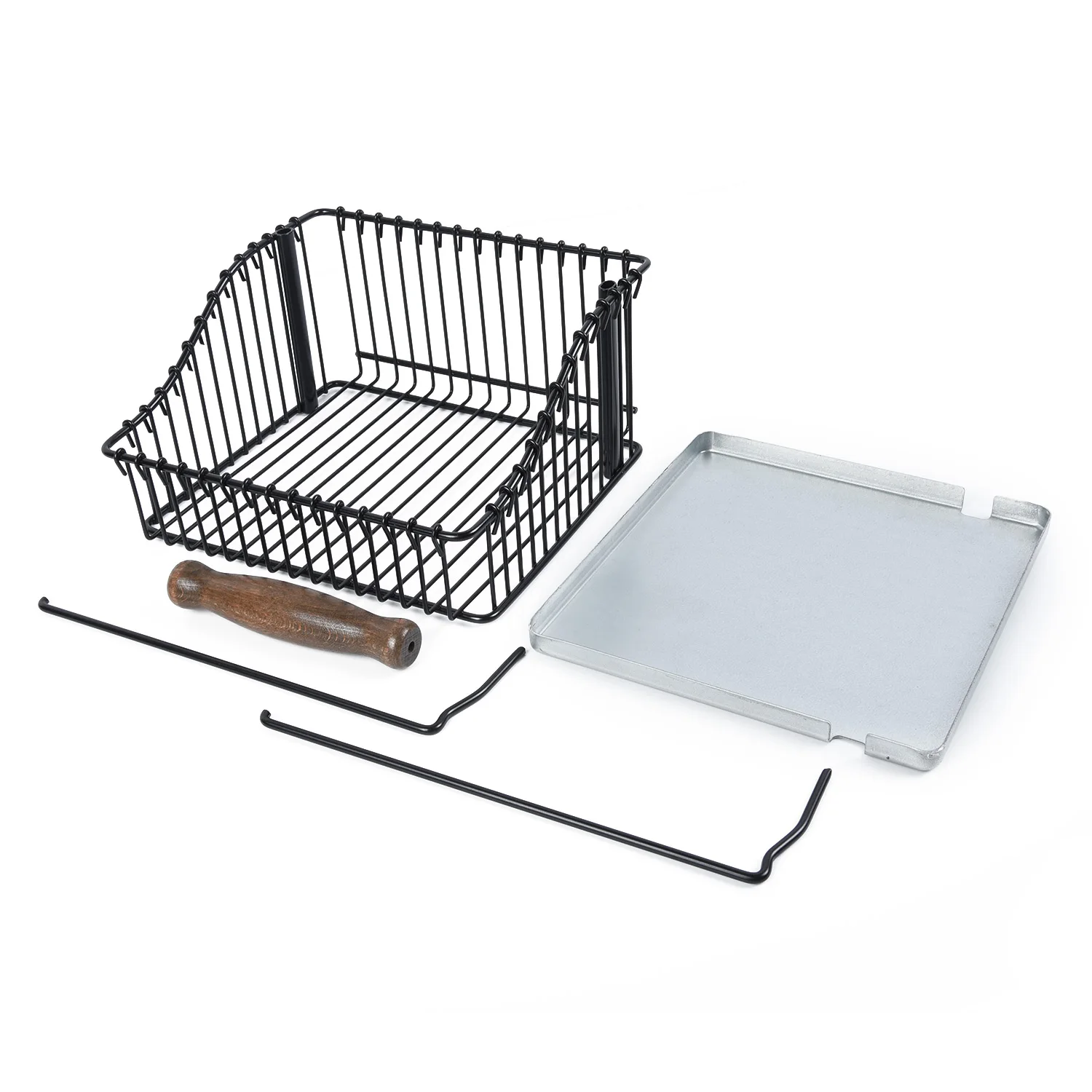 Железный ящик для хранения под полкой Проволочная полка корзина шкафа