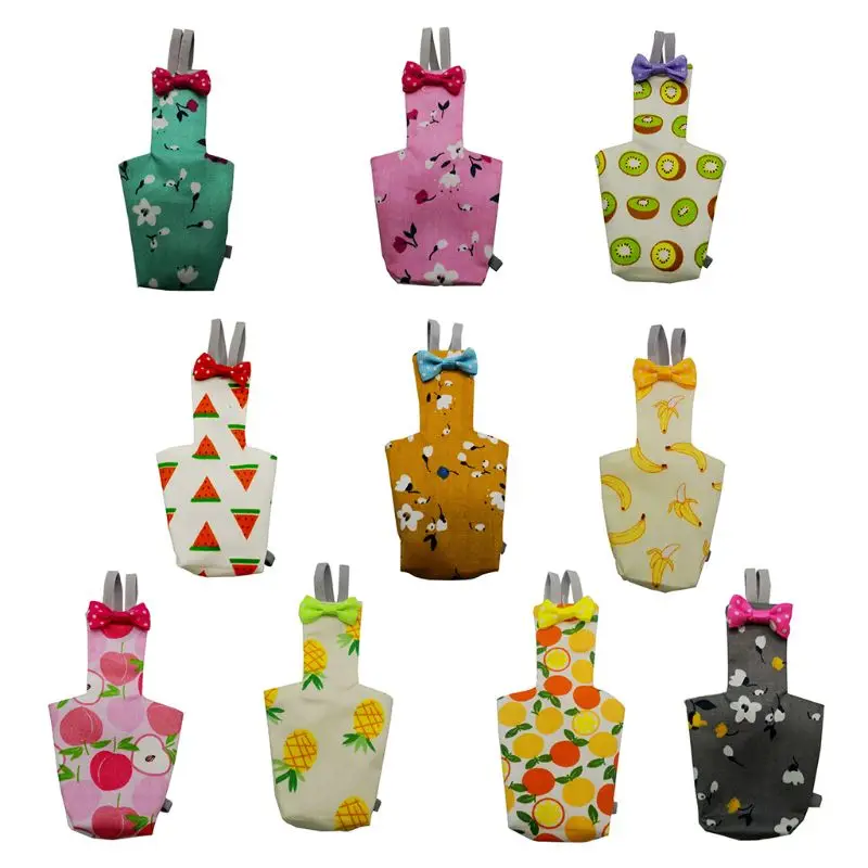 1 шт. подгузник с попугаем и бантом милый цветной Фруктовый Цветочный Cockatiel голуби