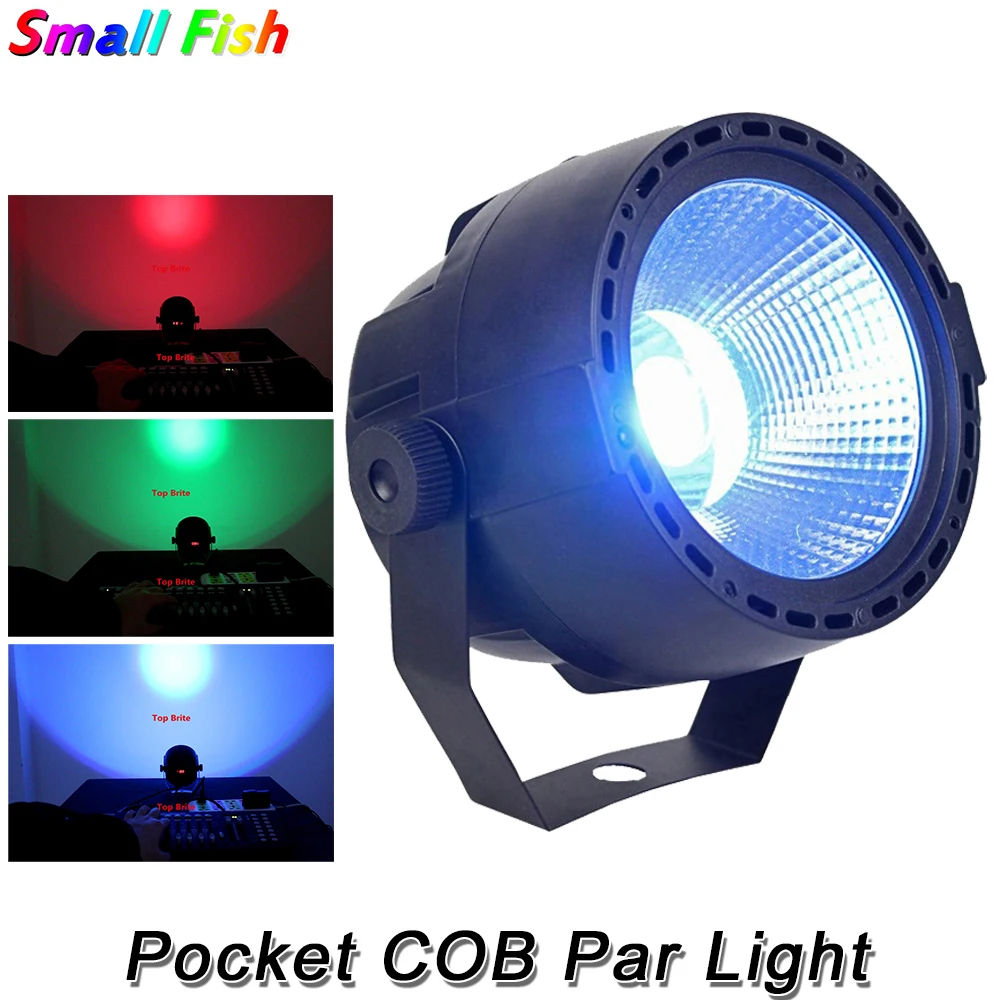 4 шт./лот Светодиодный прожектор COB 30 Вт RGBW Quad Color High Power Plastic DJ DMX с эффектом