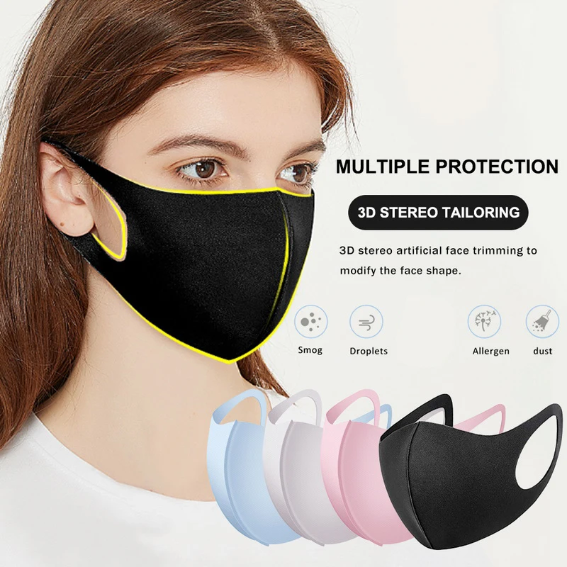 Дышащее Unisex Губка Маска 95% Filtration Открытой езда Теплого рот крышка многоразовой