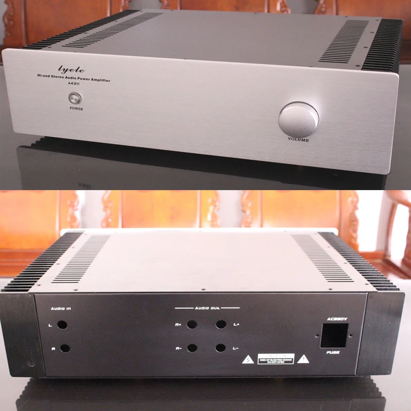 Caixa de Alumínio Dissipação de Calor Classe a A4311 Kyyslb-capa Amplificadora Chassis Amplificador 430x115x305mm Diy