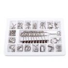 Butebuy 18 шт. металлическая проволочная головоломка IQ Mind Teaser Link, разблокировка, набор R7RB