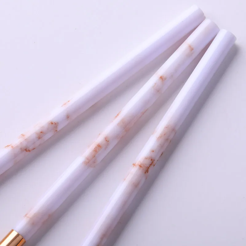 Кисти для маникюра с УФ-гелем 3 шт./компл. акриловые ручки ручка под мрамор