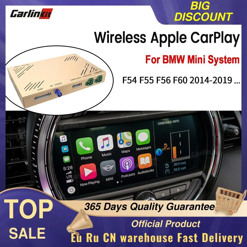 

Carlinkit2021 New Version Car Accessories Wireless Carplay Android Auto Mirroring For BMW F54 F55 F56 F60 MINI Cooper NBT System