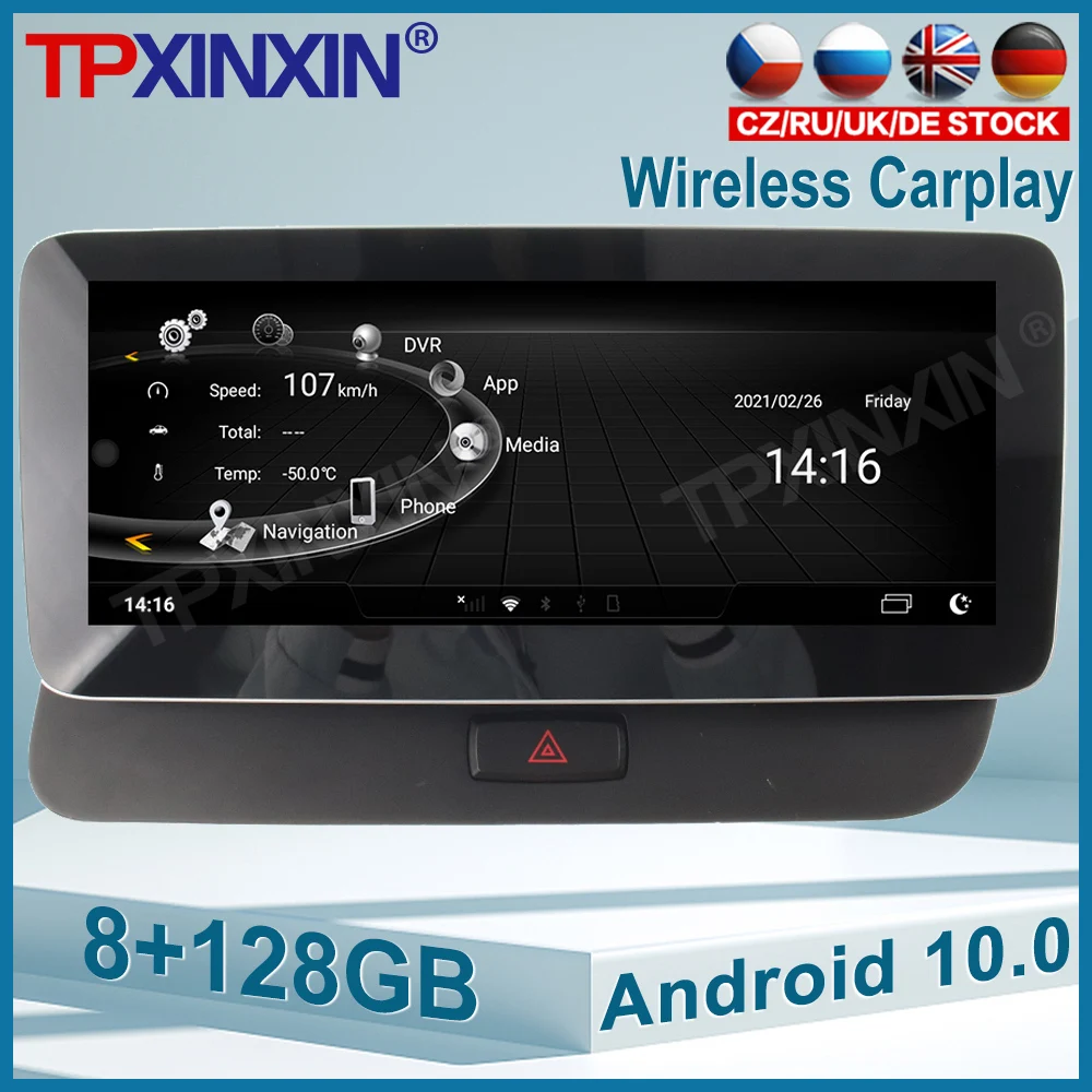 

Android 10 For Audi Q5 B8 8T 2009 - 2016 Car DVD Multimedia Player GPS Navigation Bluetooth Wifi Mirrorlink With Carplay DSP