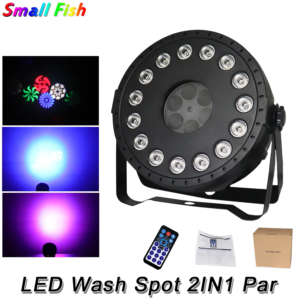 

30W LED Wash Spot 2IN1 Par Light RGBW Color Lighting Strobe DMX Controller For Disco DJ Music Party Club Bar Darkening Lamp