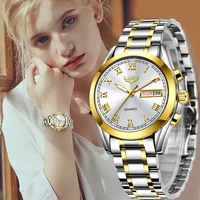 lige luxury ladies watch women waterproof rose gold steel strap women wrist watches top brand bracelet clock relogio feminino