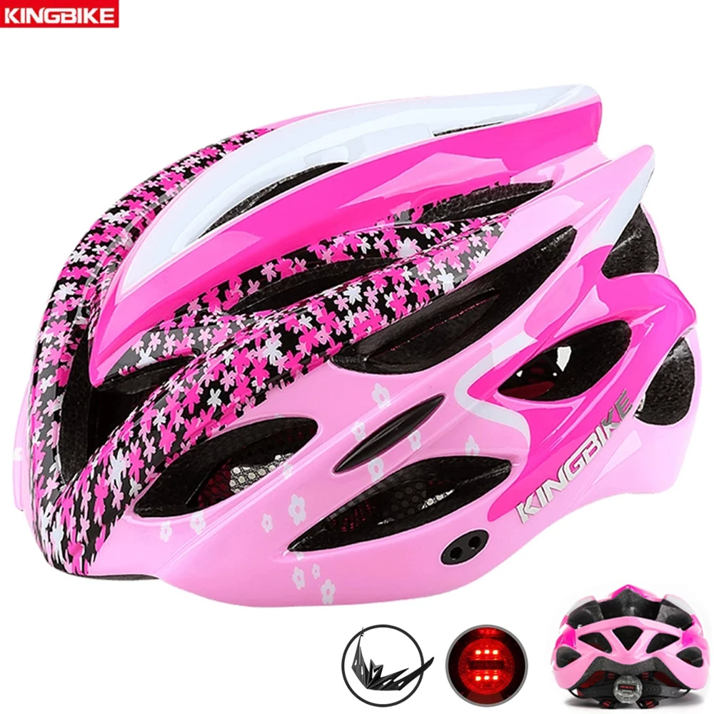 

KINGBIKE Road Mountain Bicycle Helmet Women Men MTB Bike Helmet Professional Ultralight Sports Ventilated Riding Cycling Helmet