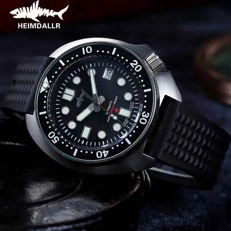 

HEIMDALLR Men Dive Watch Top Switzerland Movement ETA2824 Automatic Watch Sapphire C3 Luminous 300M Waterproof Mechanical Watch