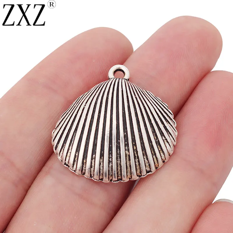 ZXZ 10 шт Cockle Clam Морская ракушка Подвески для ювелирных изделий фурнитура