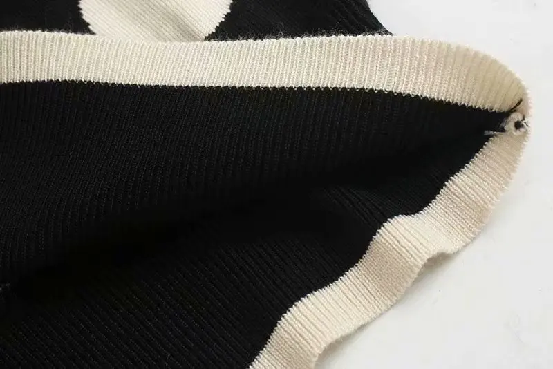 2019 осенне-зимний женский свитер кардиганы в Горошек Кардиганы с принтом пончо