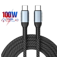 100w pd cable 5a usb type c to usb c cable for xiaomi samsung usbc fast charging charger cord usb c type c quick data cable wire