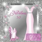 Фон для фотографий Laeacco, блестящий серебристый, сказочный, для 50-го дня рождения, женский костюм, юбка, плакат, баннер