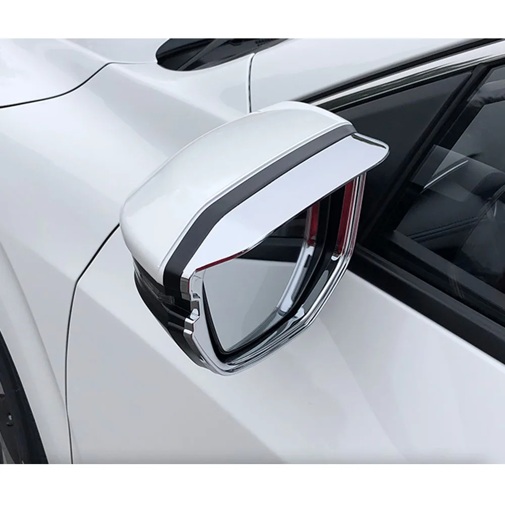 

Chrome ABS Car Rear View Mirror Rain Eyebrow Frame Trim For Honda XRV Vezel 2015 2016 2017 2018 2019 Auto Styling moldings