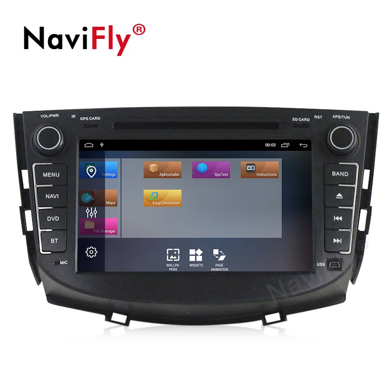 NaviFly Android 9,1 Автомобильный мультимедийный gps радио плеер для Lifan X60 стерео dvd-плеер wifi BT CANBUS четырехъядерный 2 Гб ram 32 ГБ rom FM