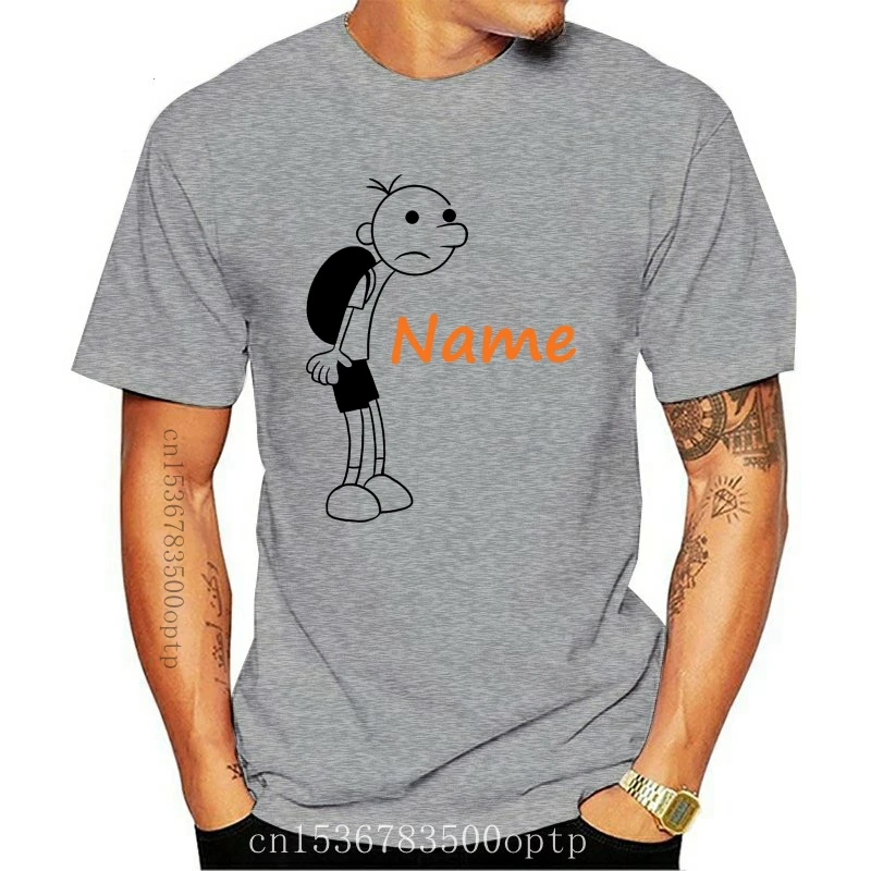 

New Personalised kids DIARY OF A WIMPY KID book t-shirt top clothing THE LONG HAUL Cartoon t shirt men Unisex 2021 Fashion