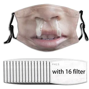 1 шт., забавная маска для лица на Хэллоуин, взрослая маска для носа, маска для косплея, безшовная, для верховой езды, быстросохнущая маска для маскарильей