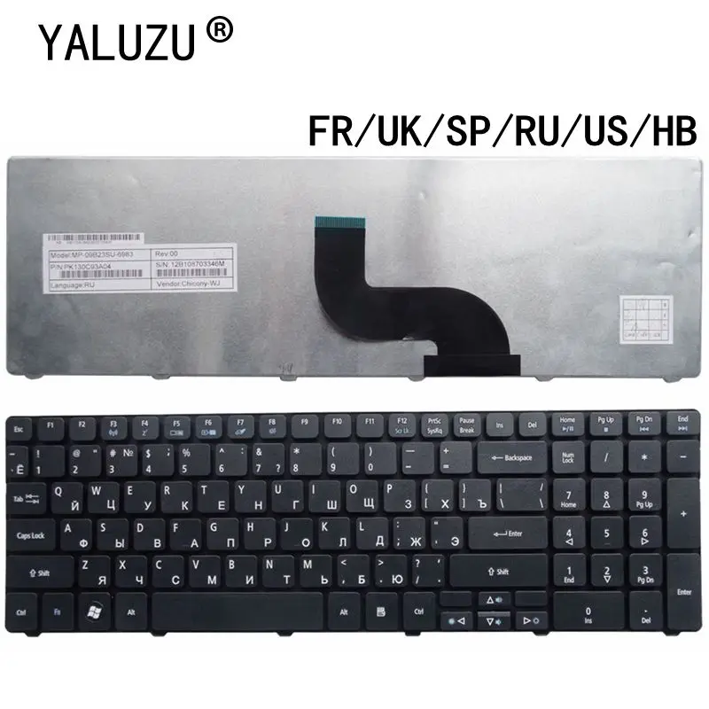 US/UK/SP/RU/FR/HB Laptop Keyboard FOR ACER Aspire 7745Z 6656  7560G 7560 5252 5349 5430 5342 7740